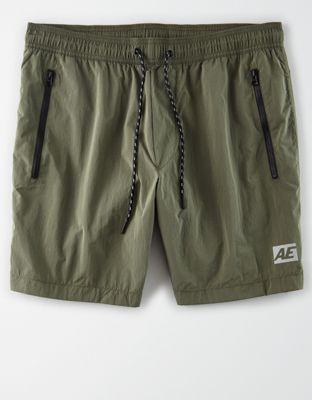 american eagle nylon jogger shorts