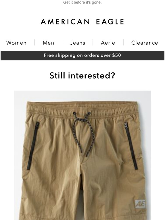 ae nylon jogger shorts