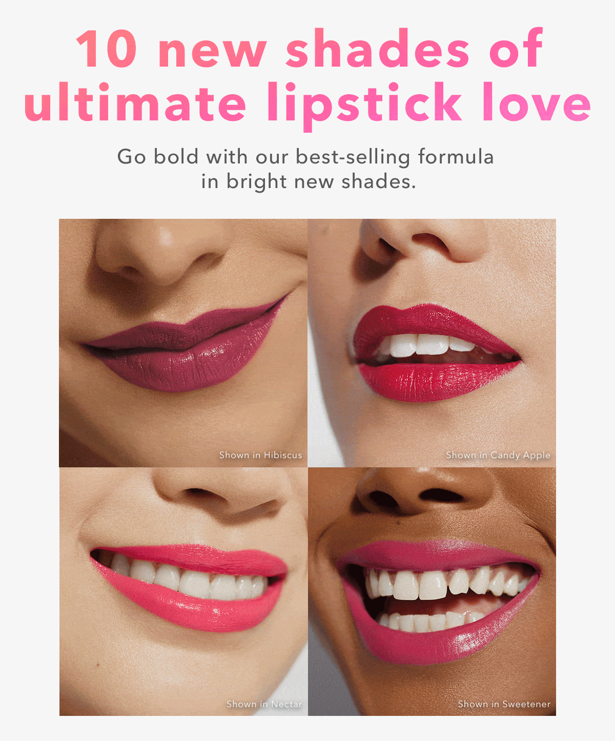 becca 10 NEW Shades of Ultimate Lipstick Love 💋💄 Milled