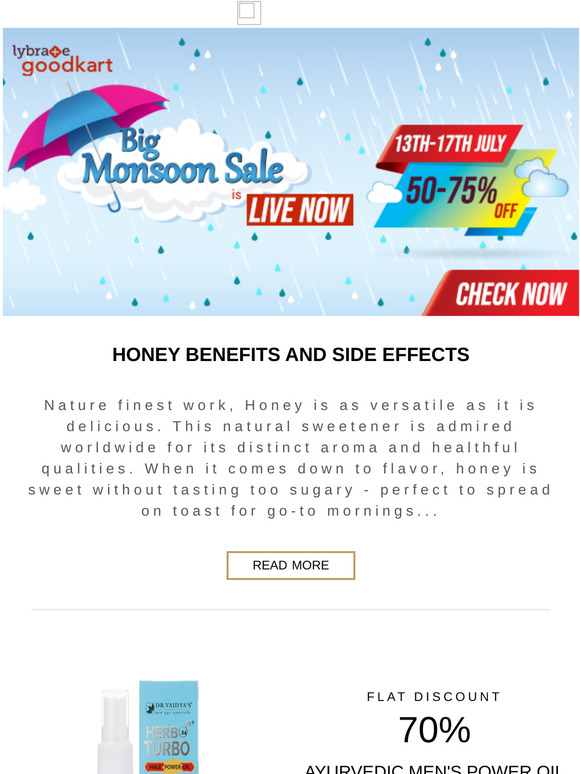 Big Monsoon Sale is Open! Crazy Savings on the Best Healthcare Brands!!