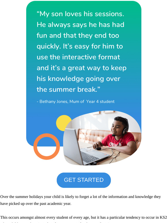 "My son loves his Third Space Learning sessions!"
