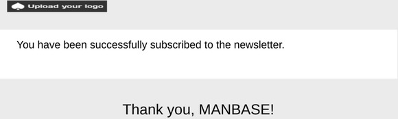 Newsletter subscription success