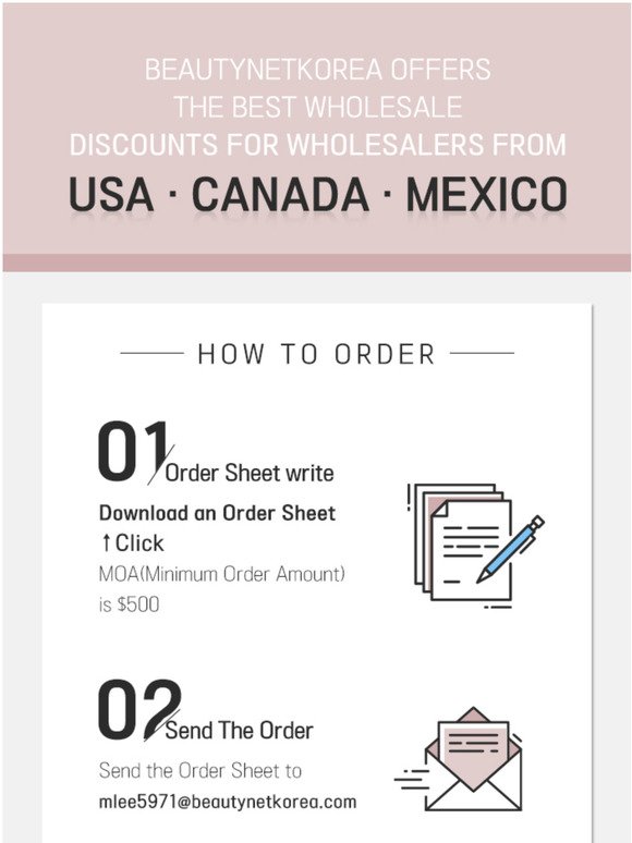 [BEAUTYNETKOREA] Super Wholesale Discount For USA/CANADA/MEXICO