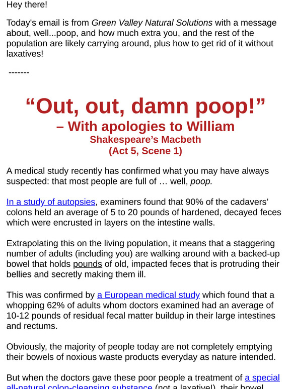 PaleoPlan all natural, athome colon cleanse Milled