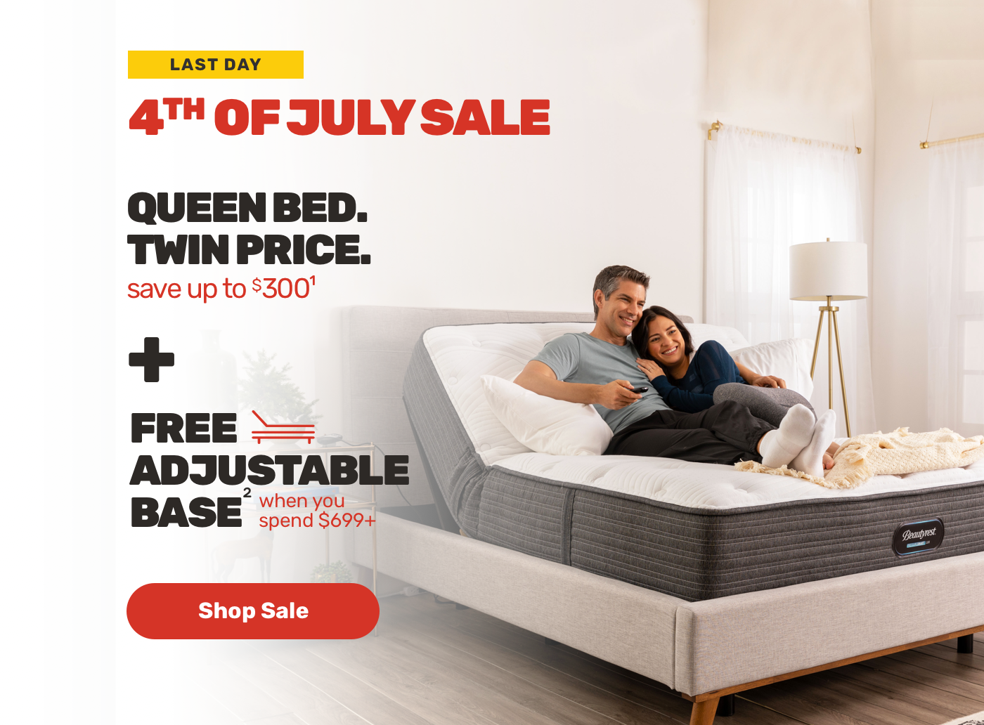 fourth of july bed sales