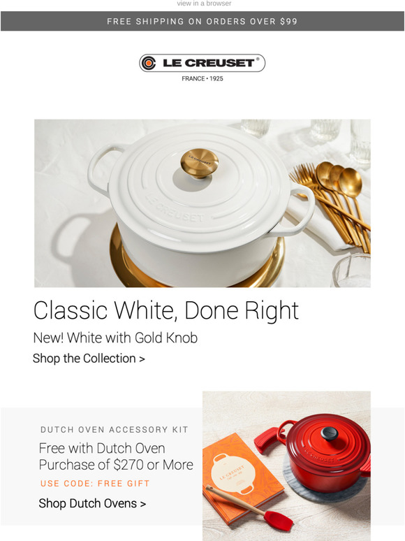 Le Creuset - Introducing the Gold Knob collection, available exclusively at Le  Creuset Signature Boutiques and at lecreuset.com