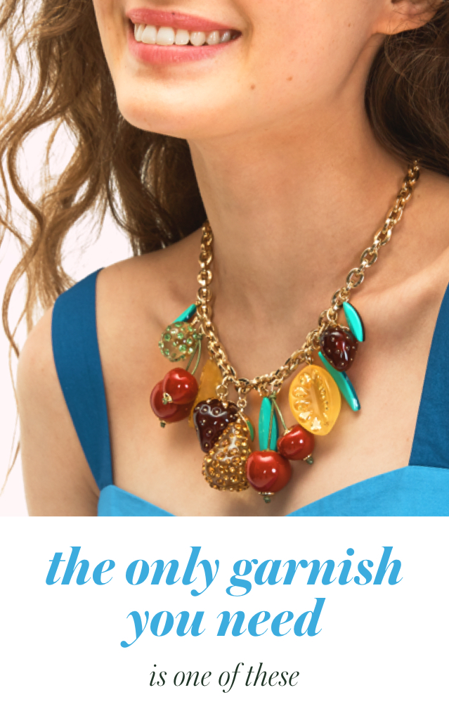 kate spade fruit necklace