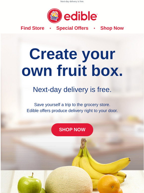Edible Arrangements Get fresh fruit delivered to your door. 🍏 🍇 🍌 Milled