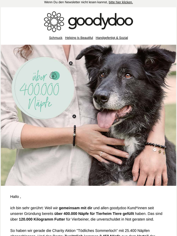 WOW! 400.000 gefüllte Näpfe für Tiere in Not