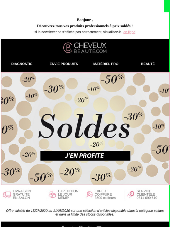 VIVE LES SOLDES ! -50% -40% -30% -20%