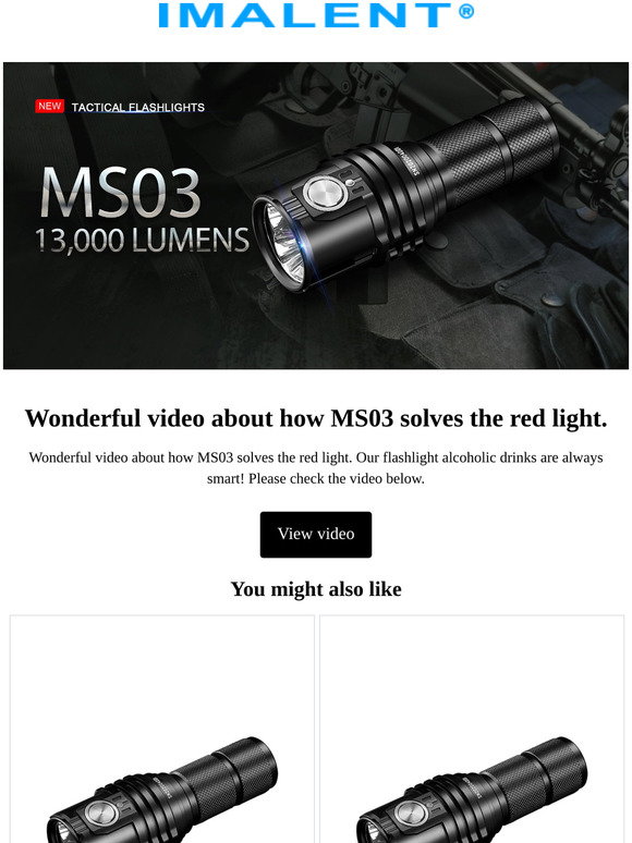 IMALENT MS03/MS03W 13000 LUMEN Flashlight