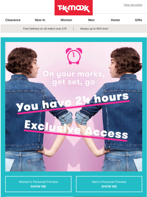 TK Maxx Guess what? It's Early Access time! Milled