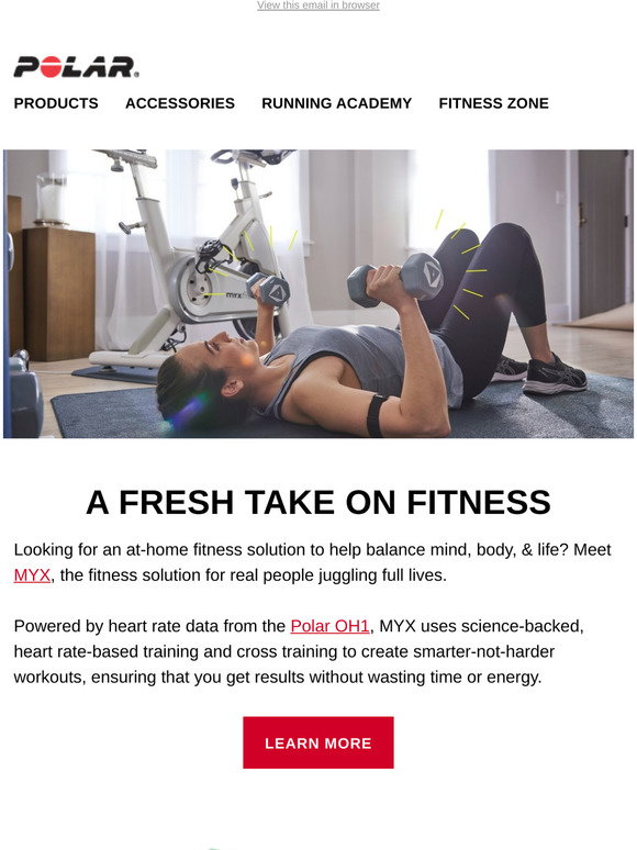 Polar Electro Inc Get Real Results At Home With MYX Fitness Milled