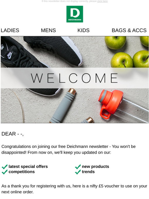 Deichmann.com: Welcome Deichmann | Milled