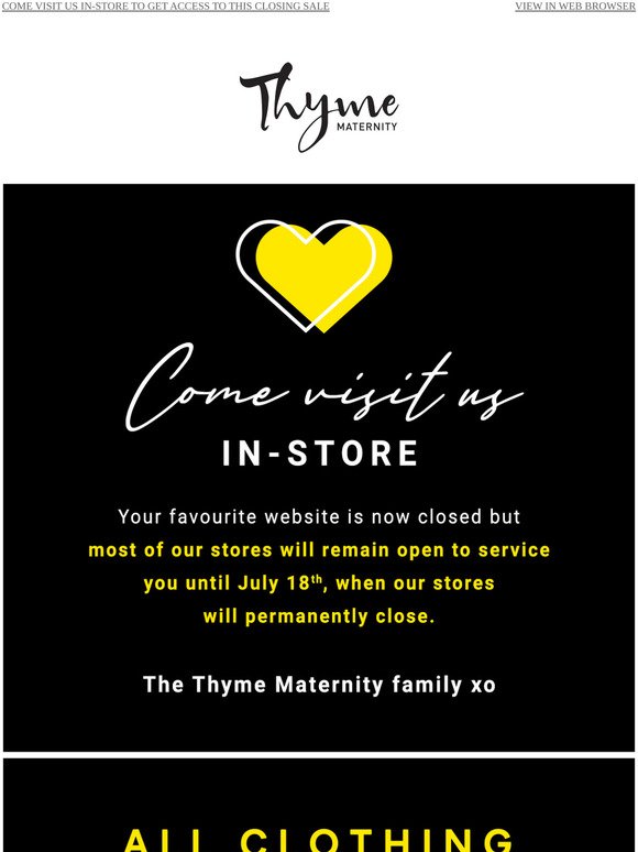 Thyme Maternity Canada Deals: Save an Extra 50% Off Sale Styles +