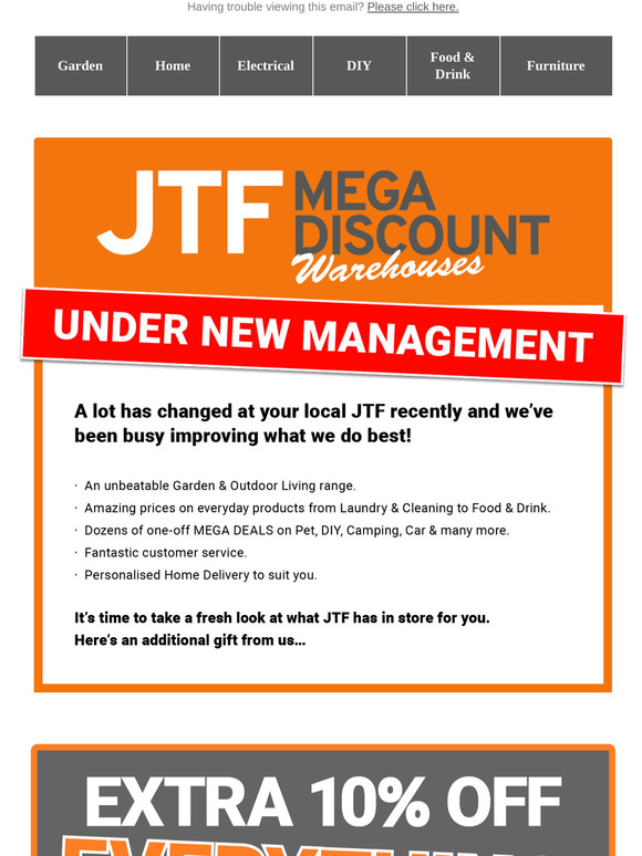Jtf Wholesale Ltd Extra 10 Off Everything Under New Management Milled