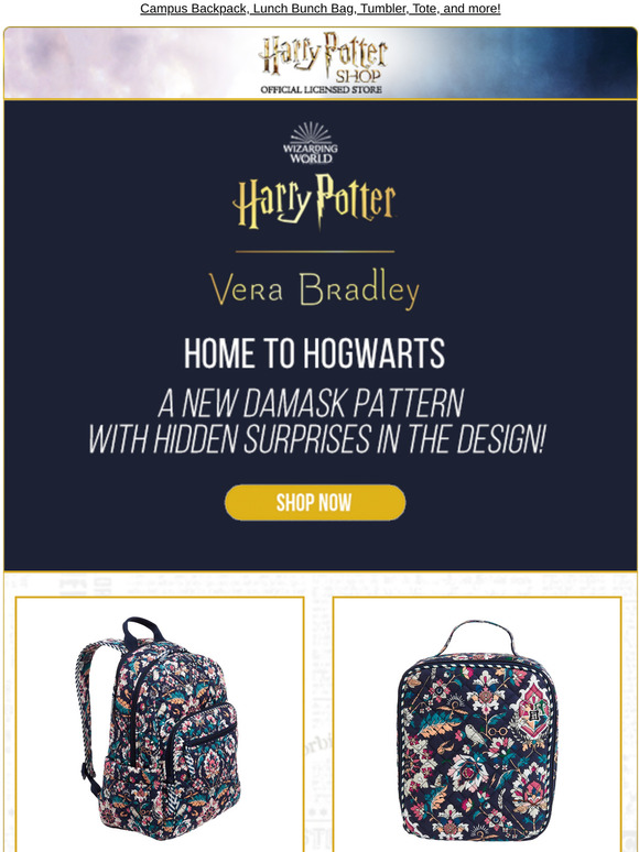 home to hogwarts vera bradley backpack