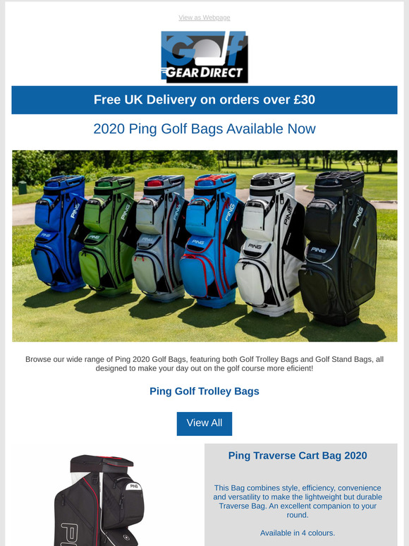 Golf Gear Direct PING Golf Bags Available Now👀👜 Milled