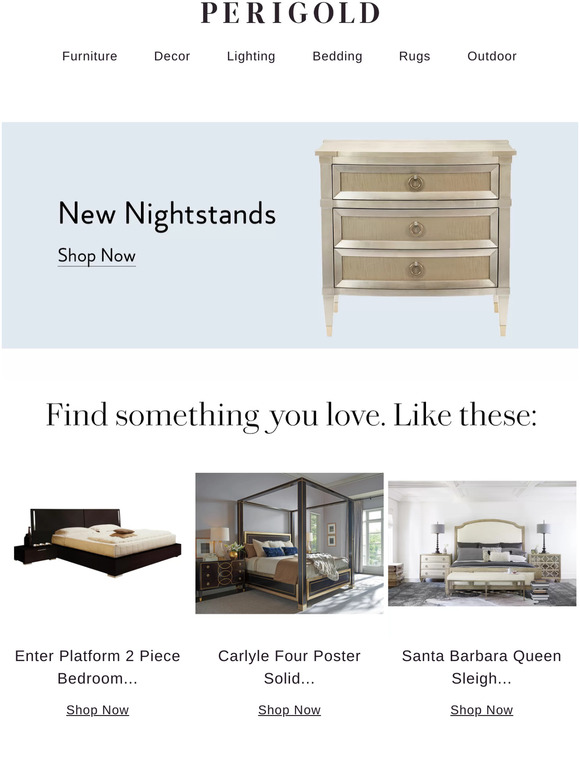 Perigold New nightstands are in. Milled