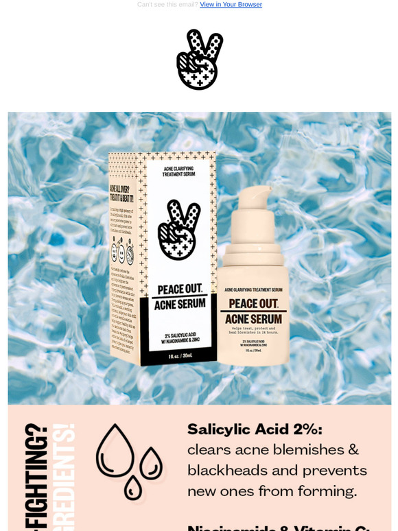 peace out acne serum