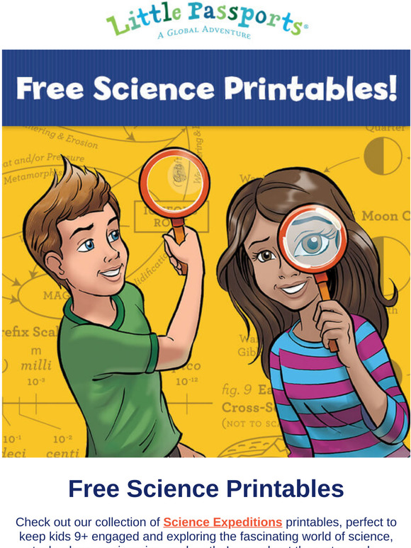 Little Passports 16 Free Science Printables + Our Top 5 DIY Science