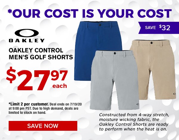 oakley control shorts