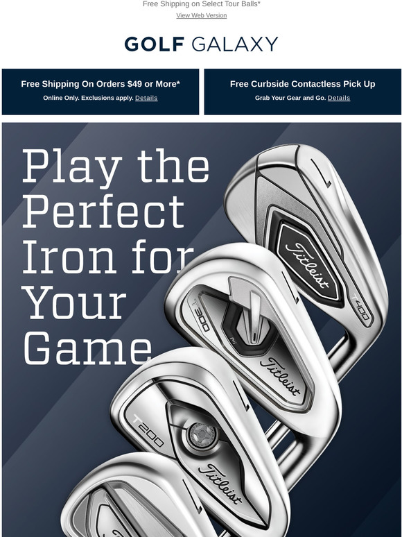 Golf Galaxy Irons for Every Player Titleist T Series Irons Milled