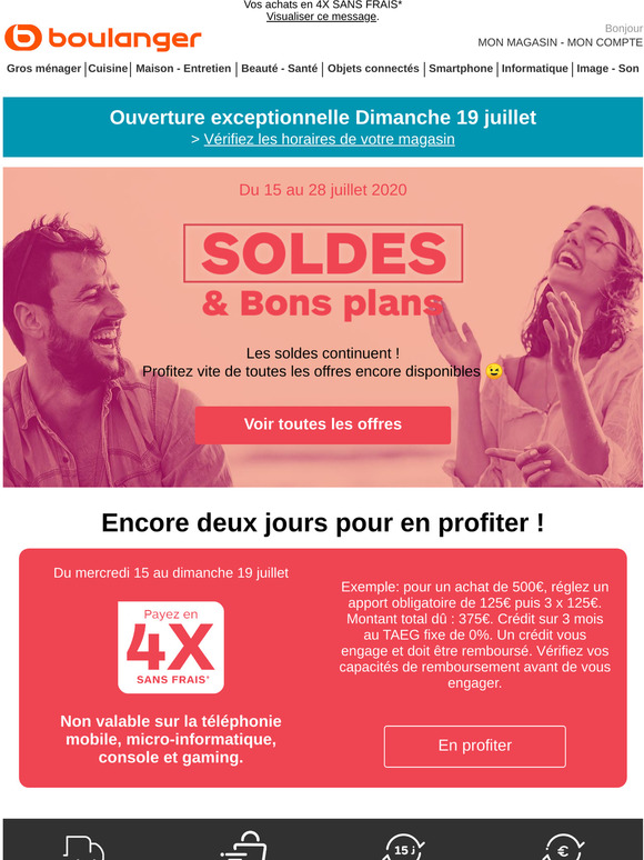 SOLDES : Equipez-vous ce week-end !