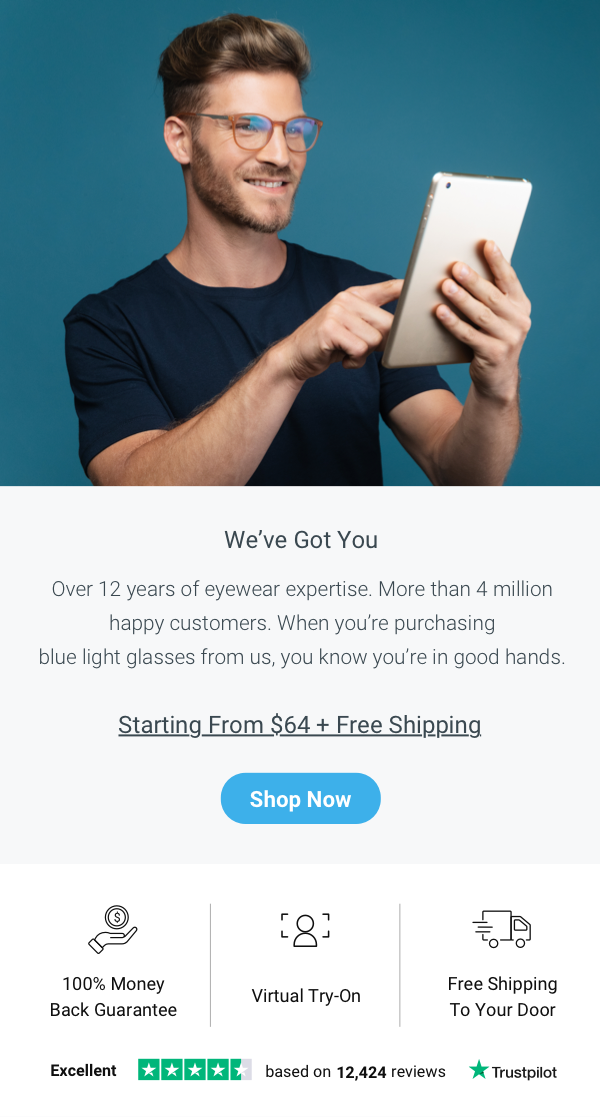 🔵 Discover the next generation of blue light glasses