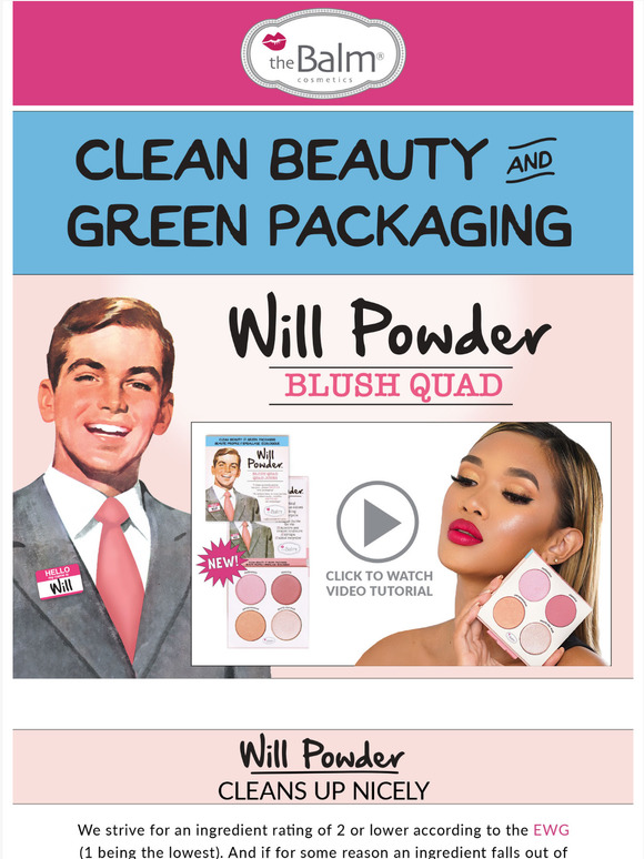 The Balm MADE YOU BLUSH! 😍 NEW WILL POWDER BLUSH QUAD 💗 Milled