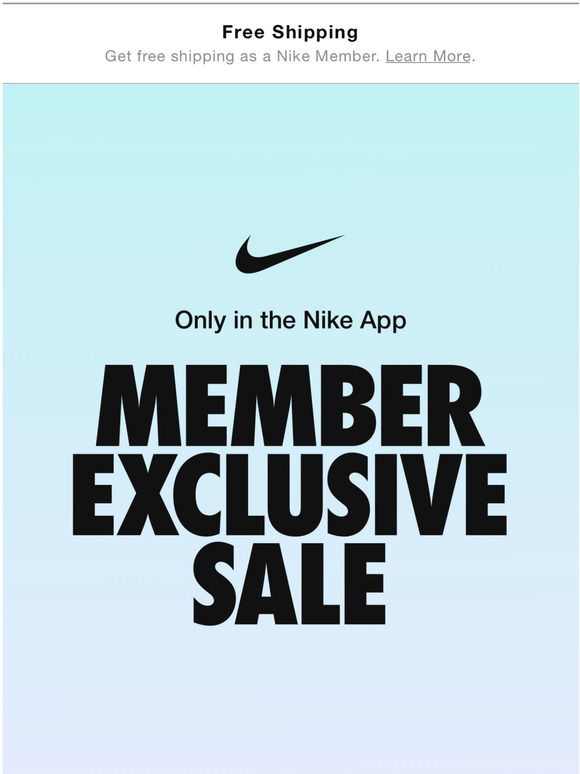 nike member free shipping