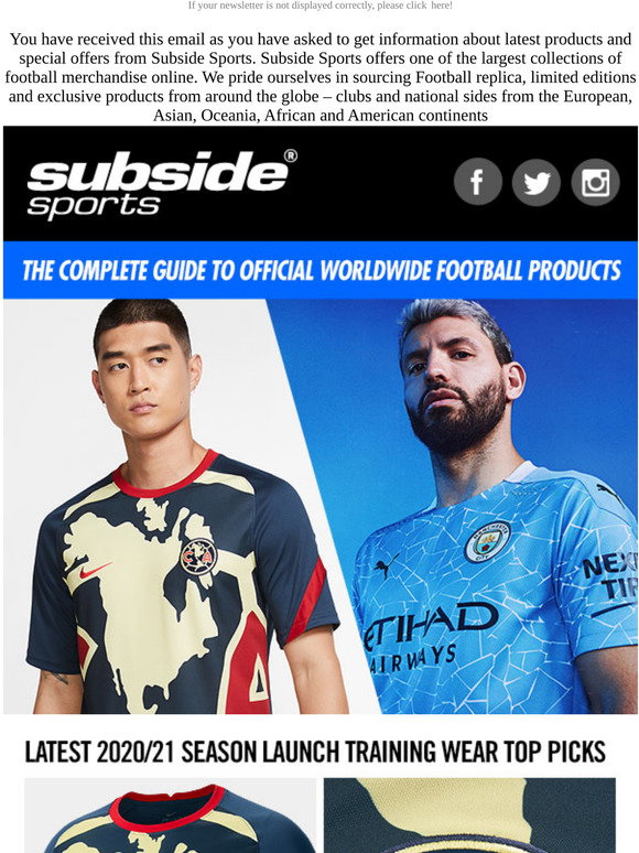 Club America Football Shirts, Kit & T-shirts by Subside Sports