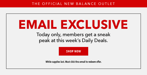 new balance daily deal