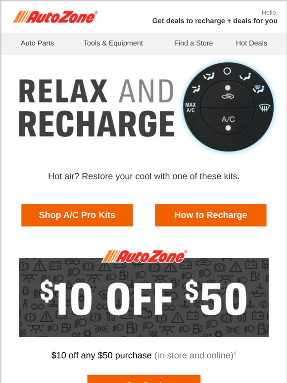 AutoZone: $20 AutoZone Gift Card to stay cool | Milled