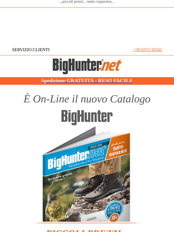 BigHunter Scopri il Nuovo Catalogo BigHunter Luglio 2020 Milled BigHunter Scopri il Nuovo Catalogo BigHunter Luglio 2020 Milled