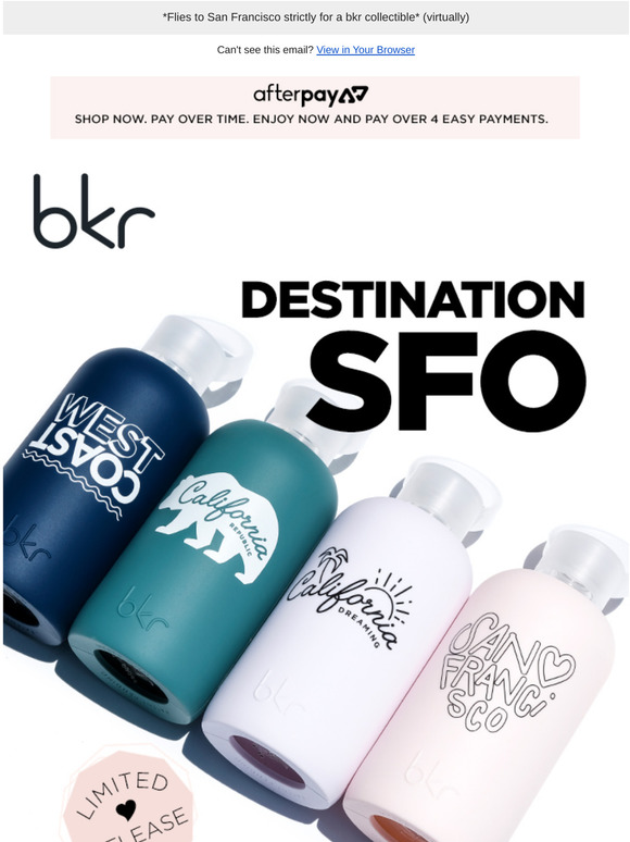 bkr, Dining, San Francisco 49ers Bkr Little 50ml Water Bottle