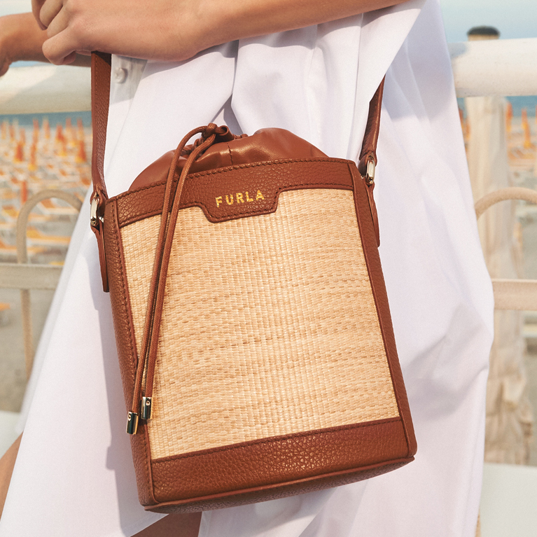 Furla raffia bag Clearance