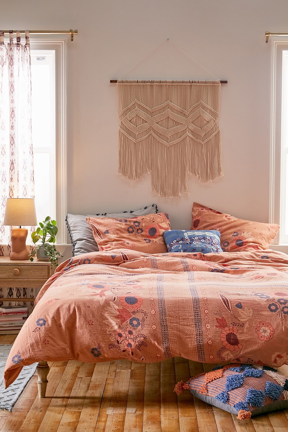 auden boho floral duvet cover