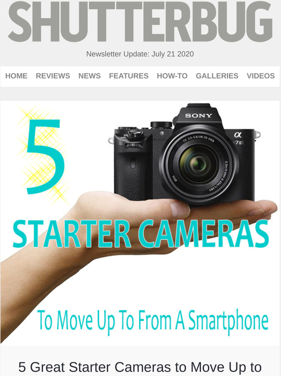 Shutterbug Newsletter: 5 Best Starter Cameras; Free Colorizing Tool; Photo Contest Winners
