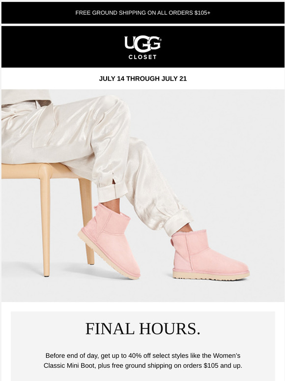 UGG Australia: Closet closes soon | Milled