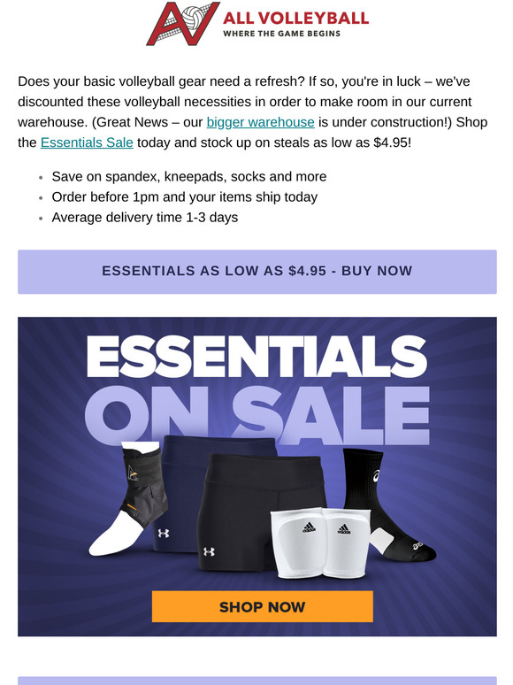 Volleyball Player Essentials Sale Milled