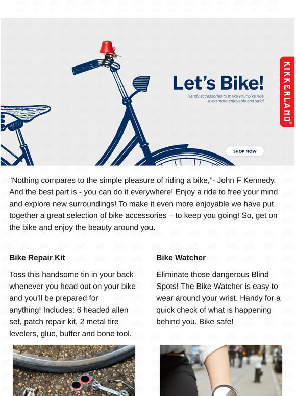 kikkerland bicycle repair kit