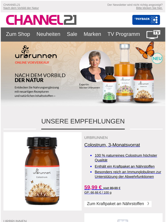Channel21 DE Im OnlineVorverkauf Urbrunnen® Milled