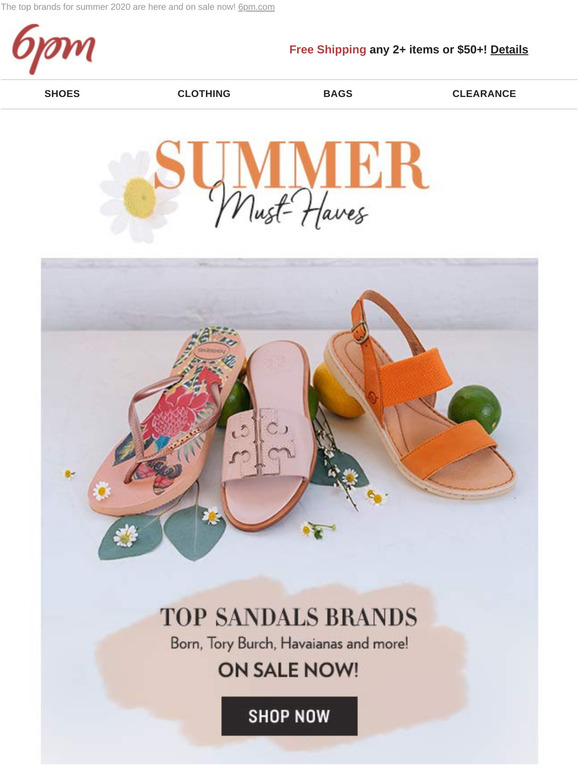 6pm tory burch sandals best sale