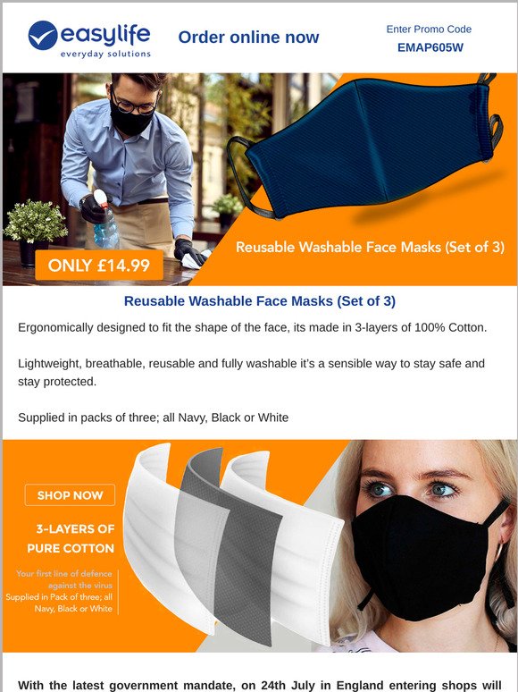 Easylife Group Get Your Reusable Washable Face Mask Now Only 14 99 Milled