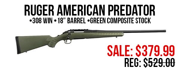 Ruger American Predator rifle for sale