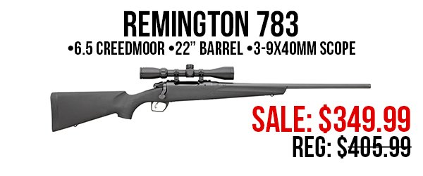 Remington 783 6.5 creedmoor rifle