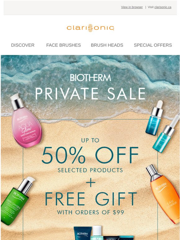 INTRODUCING BIOTHERM PRIVATE SALE! 🎉 Up to 50% Off + Free Gift
