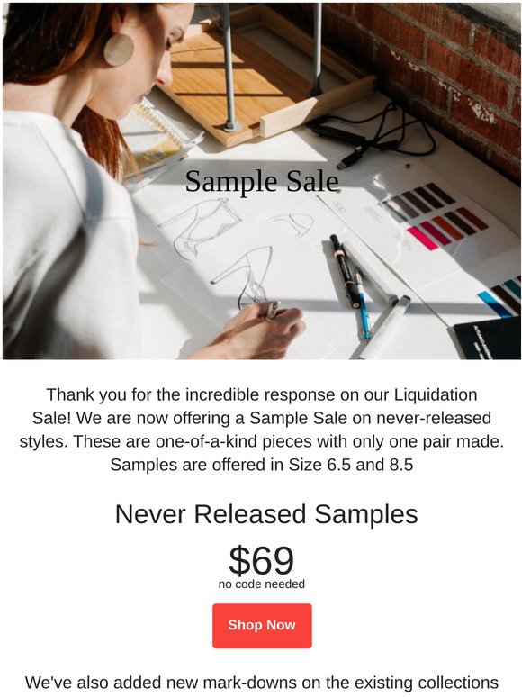 NEW Sample Sale