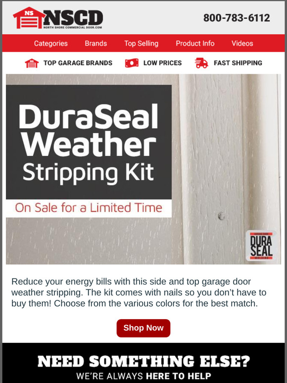 north shore commercial door Save on our DuraSeal garage door weather